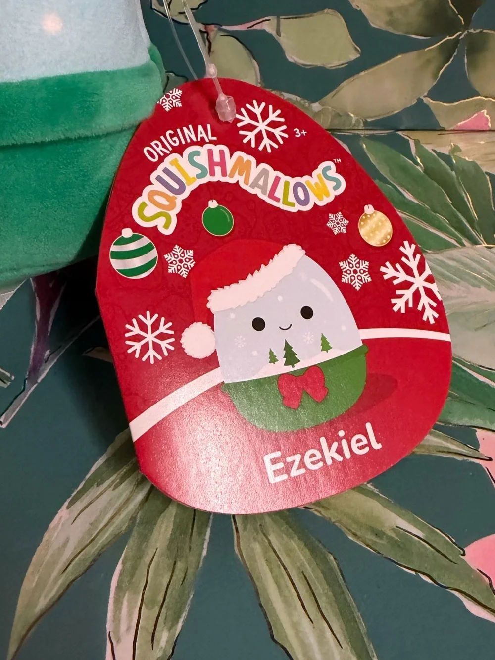 Squishmallows Ezekiel Snow Globe 4” Plush NWT Holiday Limited
